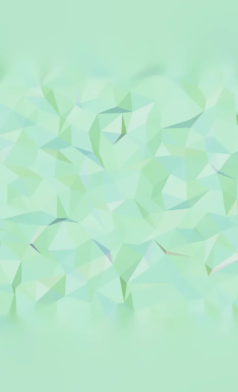 Mint Crystal Geometric Tough Case for Samsung design — low-poly mosaic of triangular facets in soft mint, pale aqua