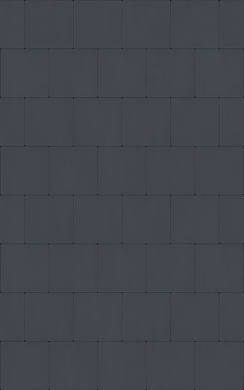Dark Slate Tile Tough Case for iPhone design — staggered rectangular tiles in deep charcoal grey with subtle grout lines