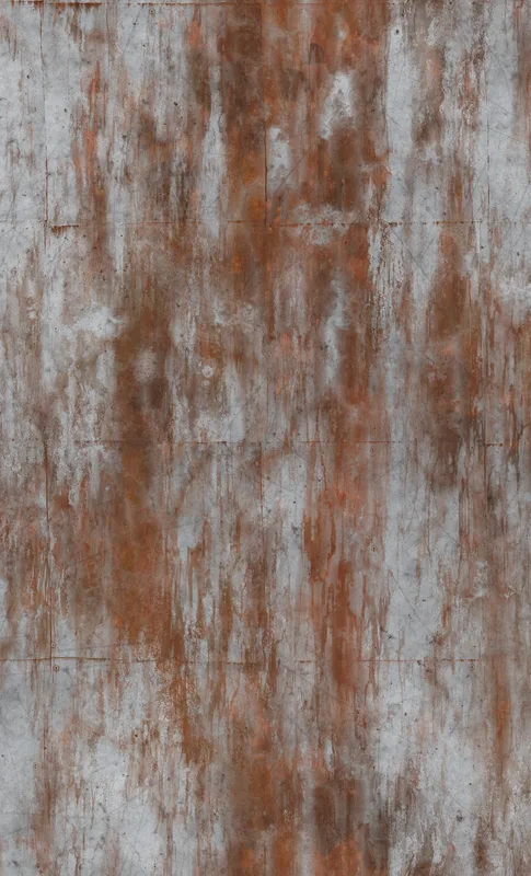 Industrial Rust Storm Tough Case for Samsung design — weathered concrete panels with streaks of rust, burnt sienna
