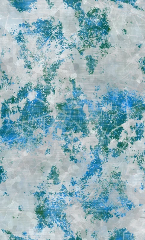 Arctic Storm Shattered Ice Tough Case for Samsung design — splattered paint texture in teal, cerulean blue, and forest green