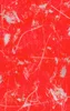 Red Chaos Splatter Tough Case for iPhone design — explosive red background covered in silver-gray paint splatters, wild