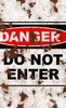 Danger Do Not Enter Tough Case for Samsung design — weathered metal warning sign with red oval danger badge and black