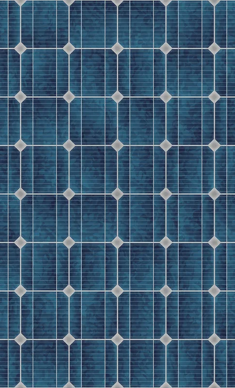 Solar Grid Power Tough Case for Samsung design — close-up repeating grid of deep navy and teal solar panel cells with silver