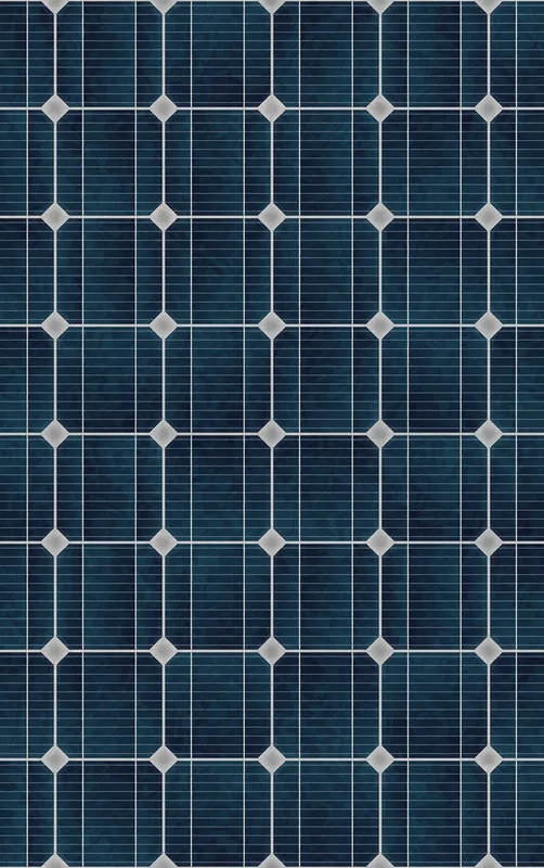 Solar Grid Power MagSafe Tough Case for iPhone design — close-up repeating pattern of deep navy blue monocrystalline solar