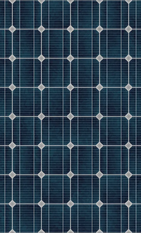Solar Panel Tech Tough Case for Samsung design — close-up solar panel pattern with deep navy blue octagonal cells divided