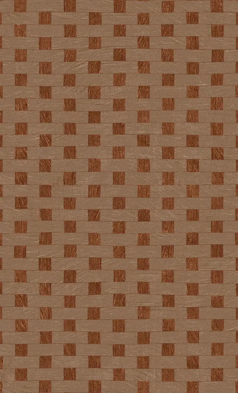Woven Earth Basket Weave Tough Case for Samsung design — repeating basket weave pattern in warm terracotta and taupe