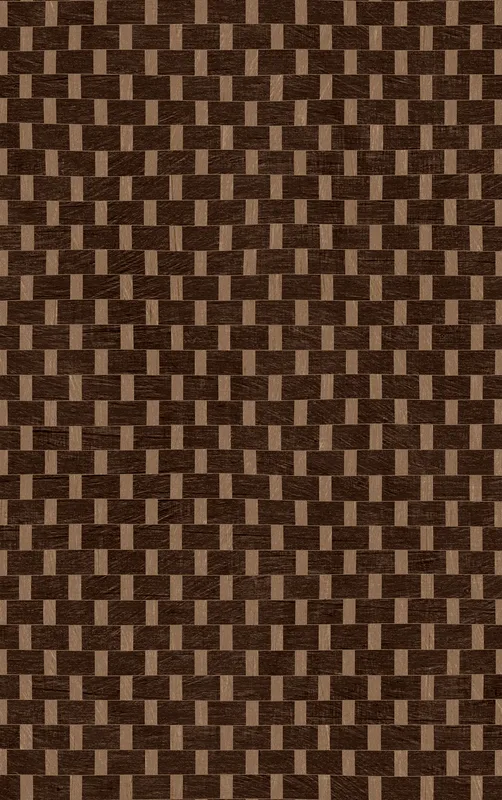 Woven Basketweave Texture MagSafe Tough Case for iPhone design — tightly woven basket weave pattern in dark espresso brown