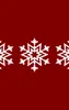 Triple Snowflake Winter MagSafe Tough Case for iPhone design — three identical white geometric snowflakes arranged in a row