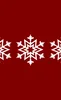 Winter Snowflake Trio Tough Case for Samsung design — three identical white geometric snowflakes arranged in a row on a deep
