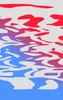 Ripple Wave Abstract MagSafe Tough Case for iPhone design — fluid ripple waves in crimson red and electric blue with a white