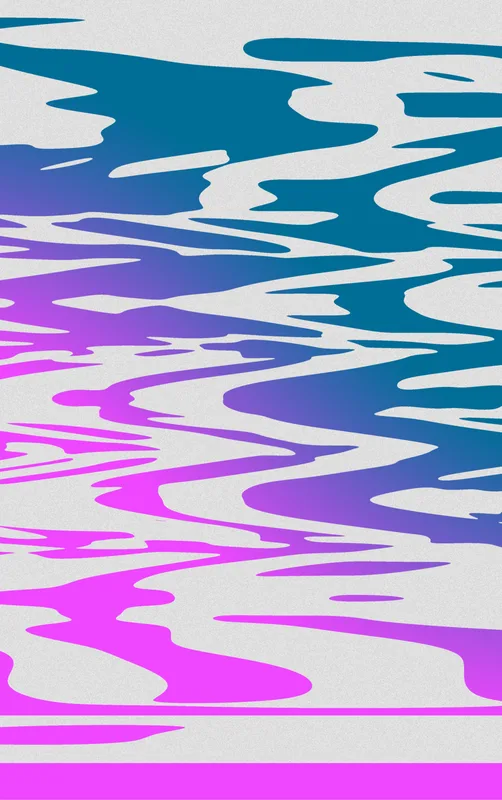 Neon Tide Wave Tough Case for iPhone design — rippling water waves in a teal to magenta gradient on a light gray background