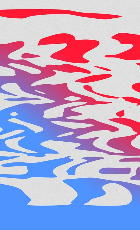 Crimson Wave Ripple Tough Case for Samsung design — fluid water ripple pattern in vivid red and cobalt blue with a gradient
