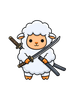 Samurai Sheep T-Shirt
