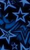 Midnight Star Strike Tough Case for Samsung design — overlapping five-pointed stars in dark navy with glowing cobalt scan