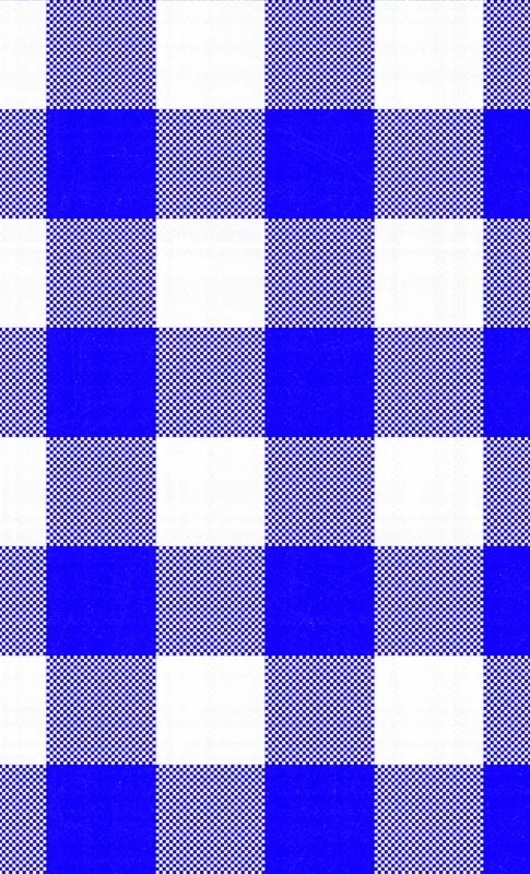Classic Blue Gingham Tough Case for Samsung design — large-scale cobalt blue and white gingham check pattern