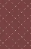 repeating ivory cross and dash marks scattered across a rich burgundy red textured background in a folk embroidery style