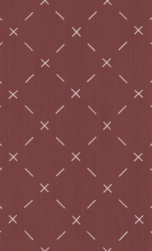 Crimson Cross Stitch Tough Case for Samsung design — repeating white cross stitch marks and diagonal dashes on a deep