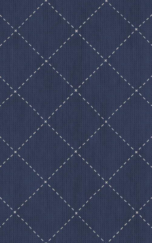 Navy Quilted Diamond Stitch Tough Case for iPhone