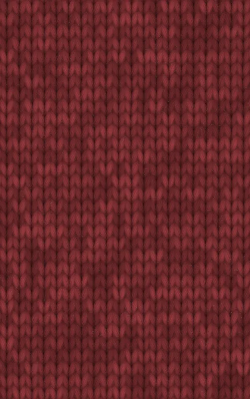 Crimson Knit Cozy MagSafe Tough Case for iPhone design — close-up realistic red knitted wool sweater stitch pattern in deep