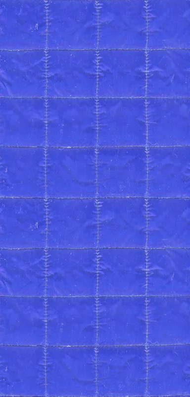 Electric Blue Quilted Grid Clear Case for iPhone design — electric blue quilted fabric with a stitched rectangular grid