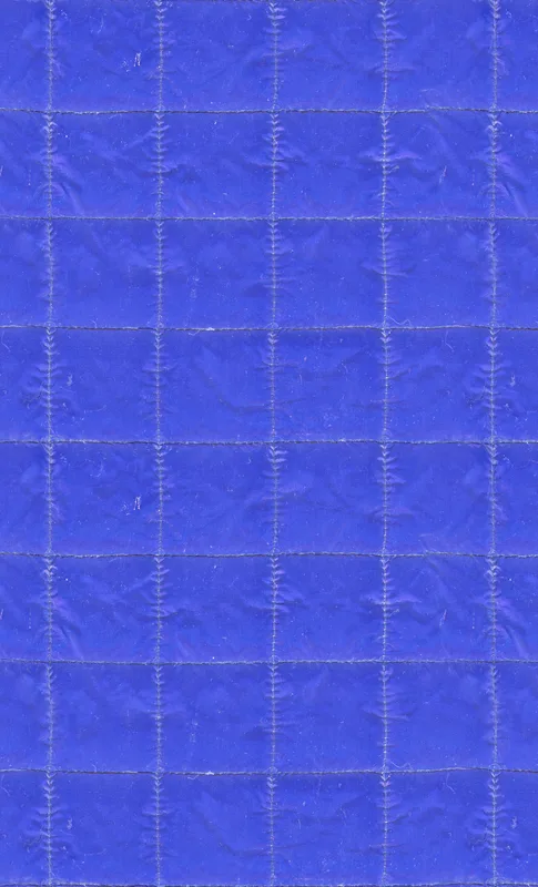 Electric Blue Quilted Grid Tough Case for Samsung design — vibrant royal blue quilted fabric texture with a stitched grid