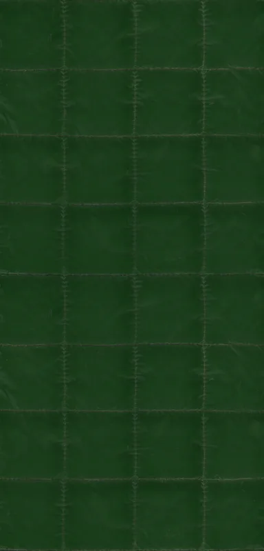Forest Green Grid Clear Case for iPhone design — deep hunter green quilted fabric pattern with a precise stitched grid