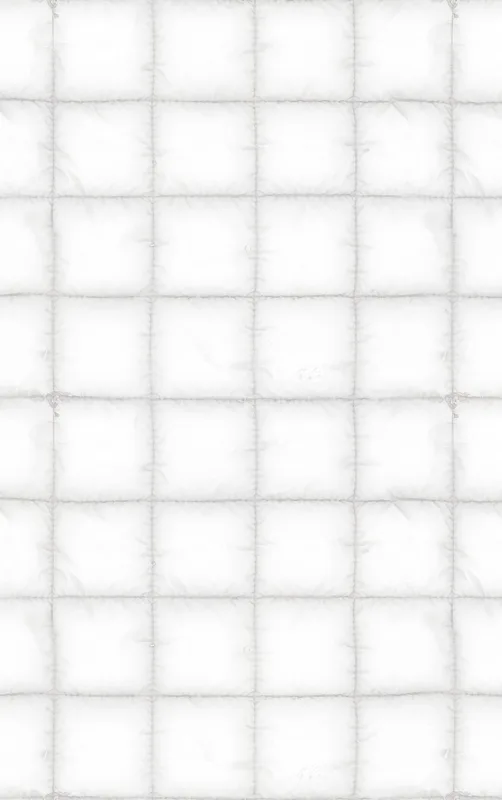 Arctic White Quilted Texture MagSafe Tough Case for iPhone design — soft white quilted grid pattern with subtle stitched