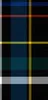 Royal Blue Tartan Clear Case for iPhone design — traditional Scottish tartan plaid with black base and bold stripes of royal