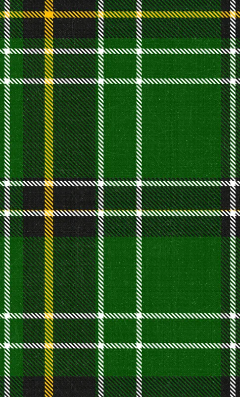 Highland Green Tartan Tough Case for Samsung design — classic Scottish tartan in deep emerald green with intersecting white