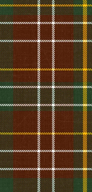 Highland Tartan Clear Case for iPhone design — classic Scottish tartan plaid with deep crimson red and forest green blocks