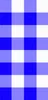 Classic Blue Gingham Clear Case for iPhone design — large-scale royal blue and white gingham check pattern with woven