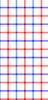 American Plaid Clear Case for iPhone design — red, white, and blue gingham plaid grid with diagonal stripe detailing