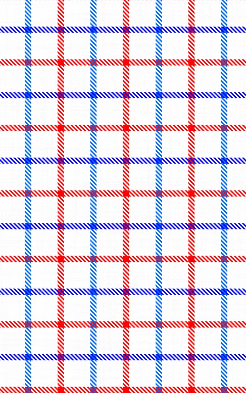 Red White Blue Plaid Tough Case for iPhone