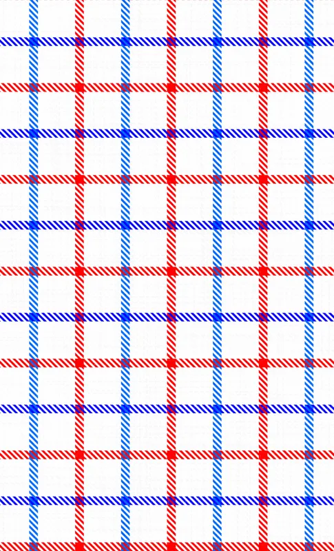 Red White Blue Plaid Tough Case for Samsung design — red white and blue overlapping plaid grid with diagonal stripe texture