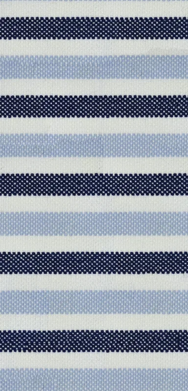Nautical Stripe Clear Case for iPhone design — horizontal woven stripes alternating between deep navy, powder blue
