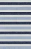Nautical Stripe Seas the Day MagSafe Tough Case for iPhone design — horizontal stripes of navy, sky blue, and white