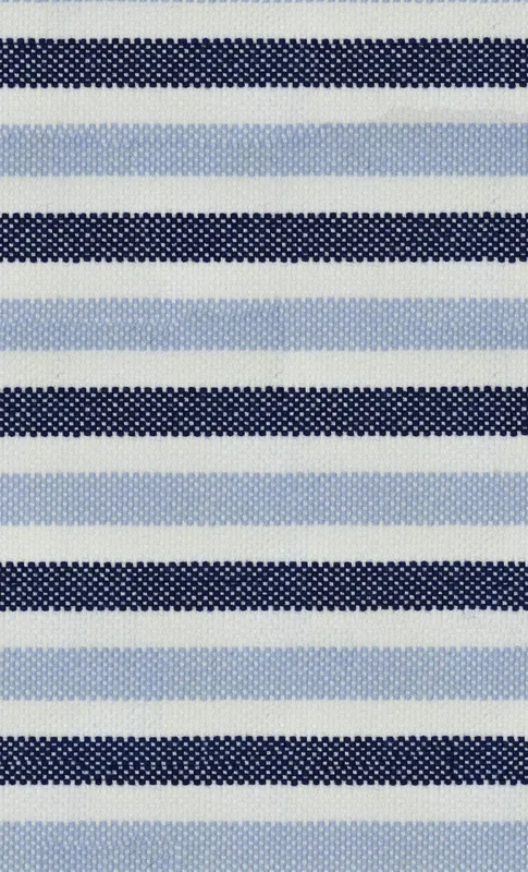 Nautical Stripe Tough Case for Samsung design — horizontal stripes of navy, sky blue, and white in a woven textile pattern