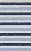 Nautical Stripe Tough Case for Samsung design — horizontal stripes of navy, sky blue, and white in a woven textile pattern