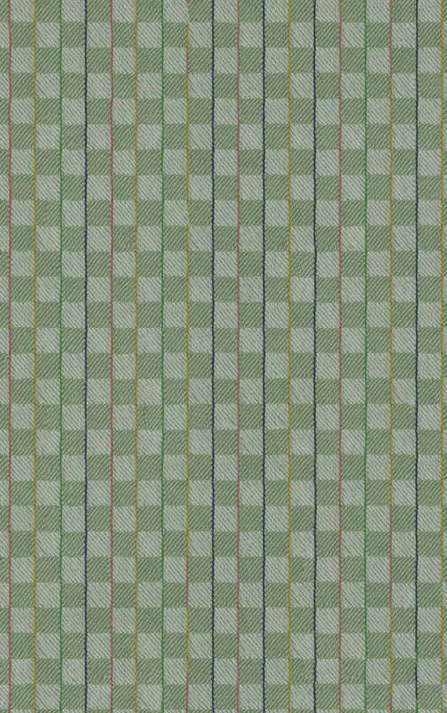 Garden Weave Stripe MagSafe Tough Case for iPhone design — basket-weave grid pattern in sage and celadon green with thin