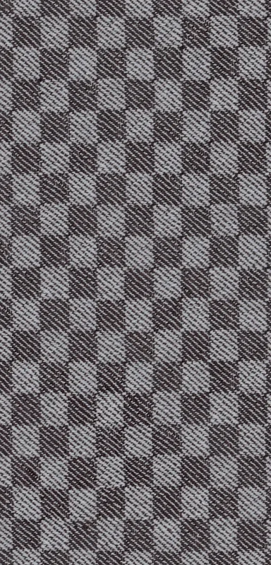 Classic Grey Plaid Clear Case for iPhone design — woven-style checkerboard plaid pattern in alternating dark charcoal