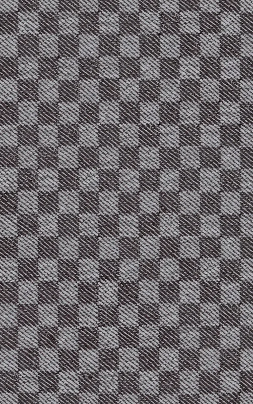 Urban Grid Plaid MagSafe Tough Case for iPhone design — tight charcoal and silver woven check plaid pattern with a textile