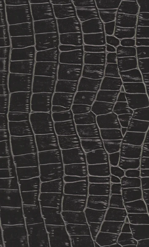 Midnight Croc Tough Case for Samsung design — close-up black crocodile skin scale pattern with raised ridges and deep
