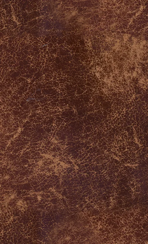 Worn Leather Tough Case for Samsung design — distressed vintage leather texture in deep mahogany and tan with cracked