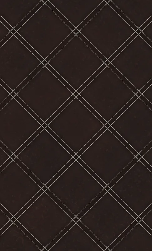 Dark Diamond Stitch Tough Case for Samsung design — dark brown background with diagonal diamond grid in double dashed stitch