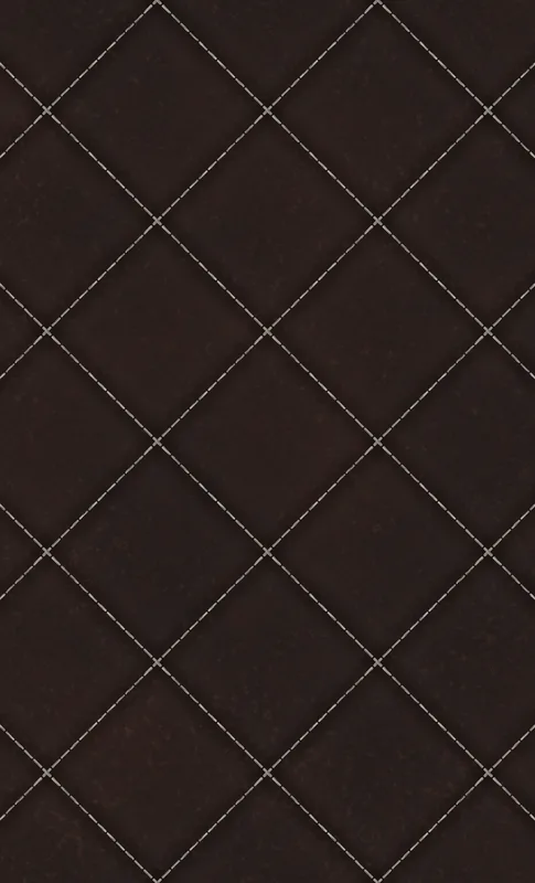 Dark Diamond Quilted Tough Case for Samsung design — dark espresso brown quilted diamond grid pattern with dashed silver