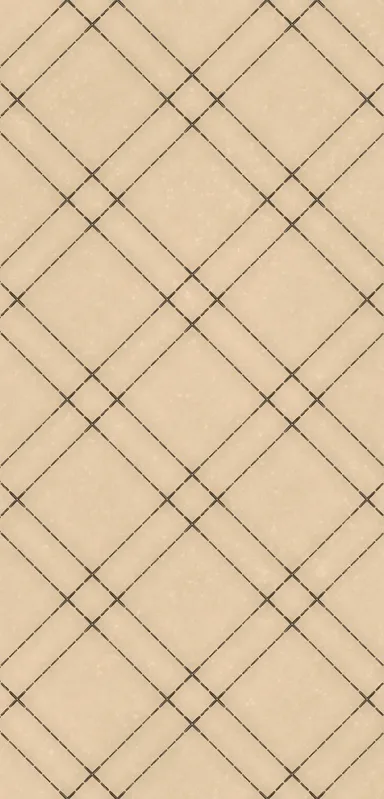 Diagonal Lattice Clear Case for iPhone design — diagonal diamond lattice grid pattern in warm sandy beige with thin dark