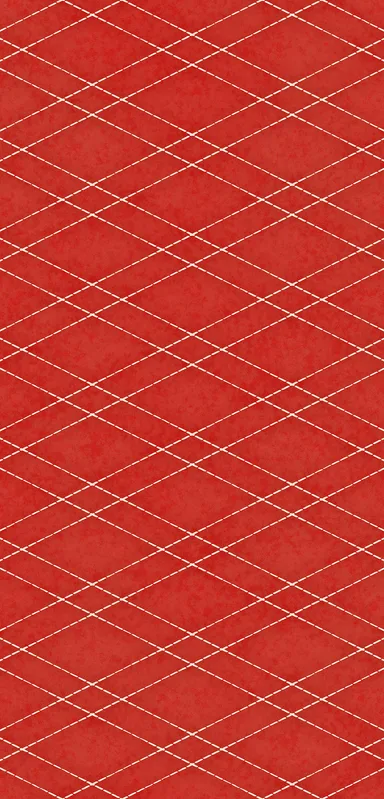 Crimson Diamond Grid Clear Case for iPhone design — red watercolor background with a repeating diamond lattice pattern