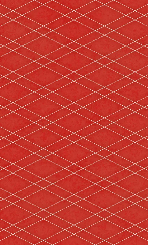 Red Diamond Grid Tough Case for Samsung design — repeating diamond lattice pattern with fine cream diagonal lines on a rich