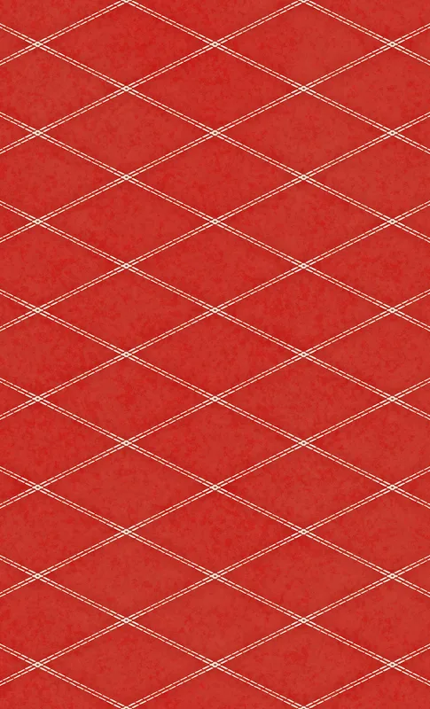 Red Diamond Quilted Elegance Tough Case for Samsung design — repeating diamond argyle grid with ivory double-stitch lines