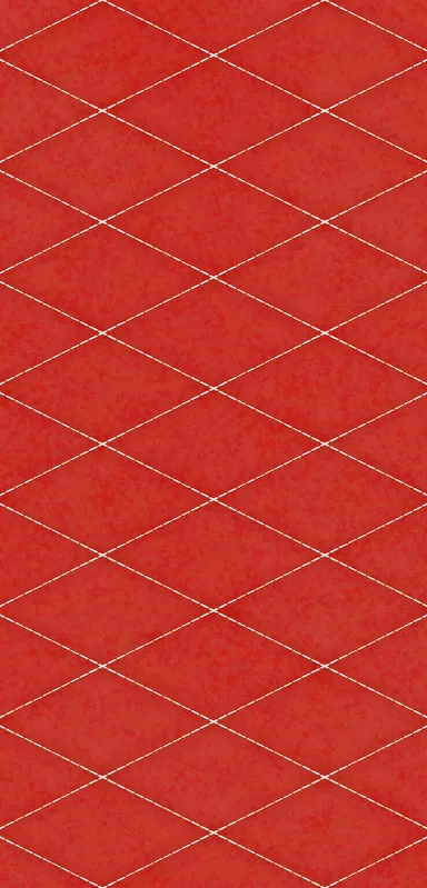 Crimson Diamond Quilted Clear Case for iPhone design — repeating diamond lattice grid with fine white stitched lines